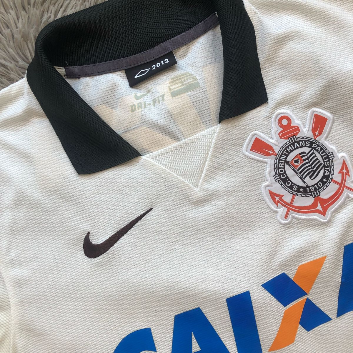 Camisa Corinthians 2013/14 Retrô Masculino c/ PATCH MUNDIAL