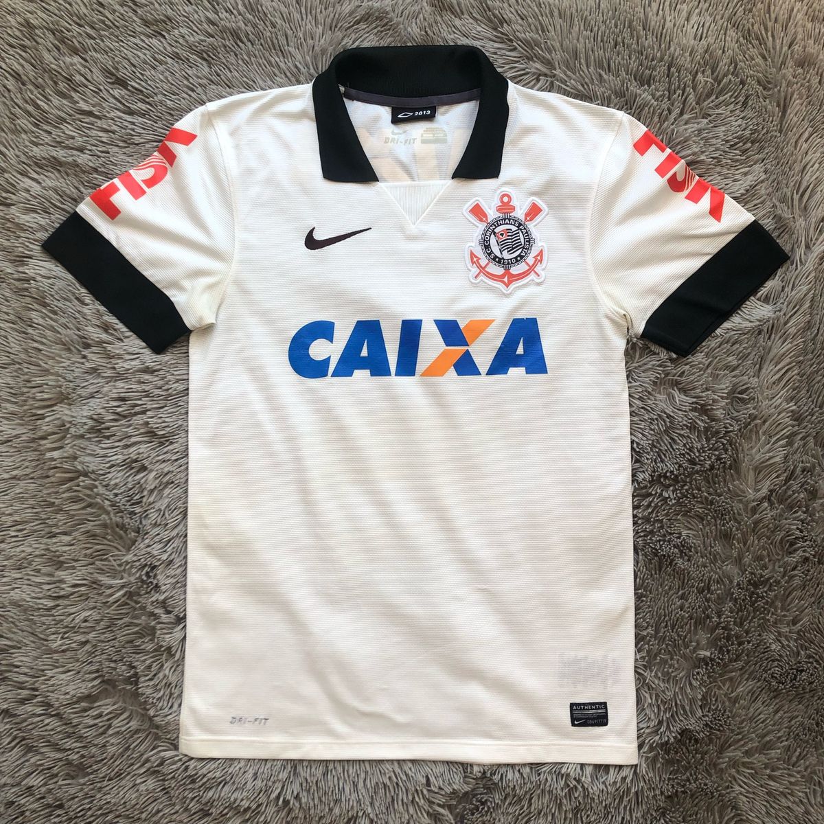 Camisa Corinthians 2013/14 Retrô Masculino c/ PATCH MUNDIAL