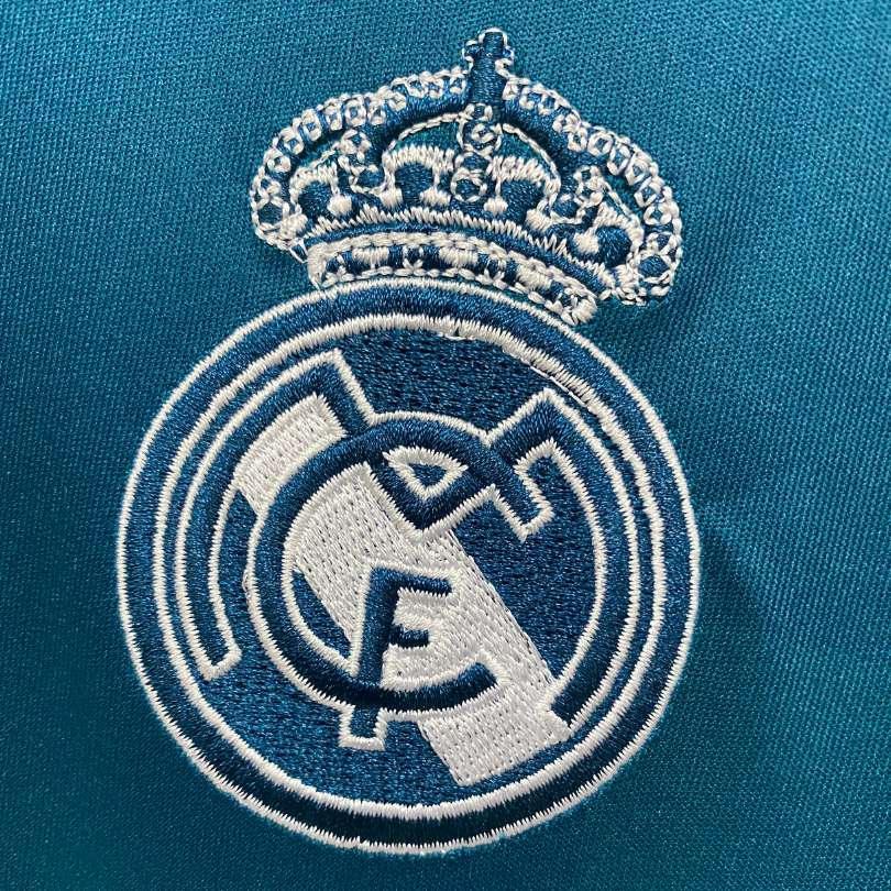 Camisa Real Madrid 17/18 Retrô Third Manga Longa Masculino