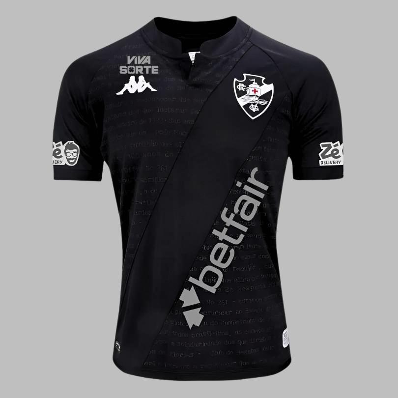 Camisa III Vasco da Gama 2024/25 Resposta Histórica Black Feminina