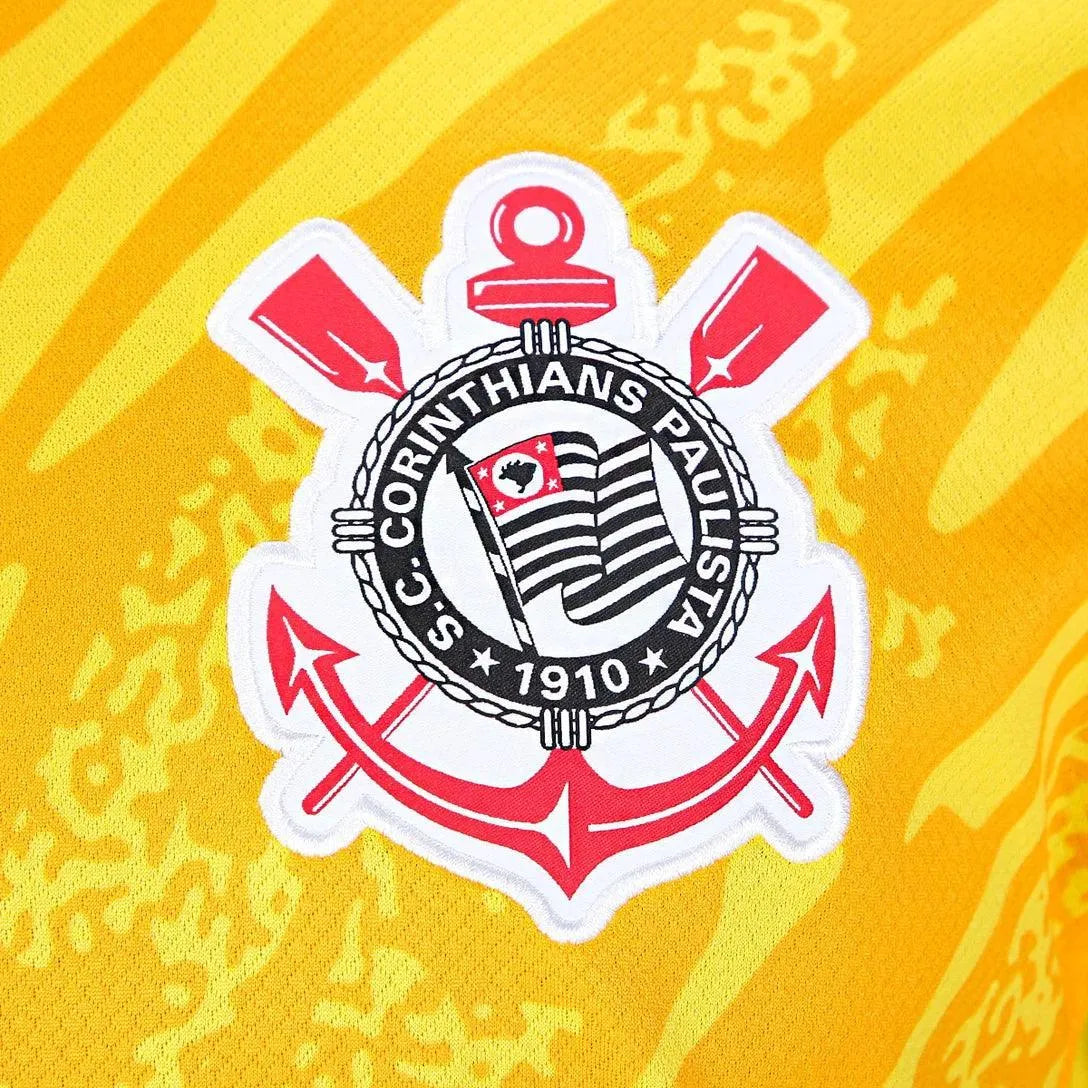 Camisa Corinthians 24/25 Goleiro I Masculino Torcedor C/ Patrocínios