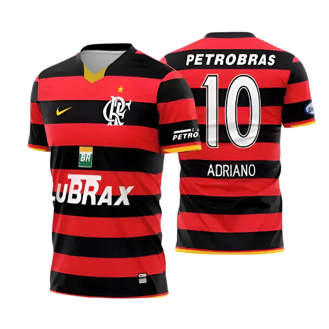 Camisa Flamengo Retrô 2008/09 Home Masculino C/ Patrocínios