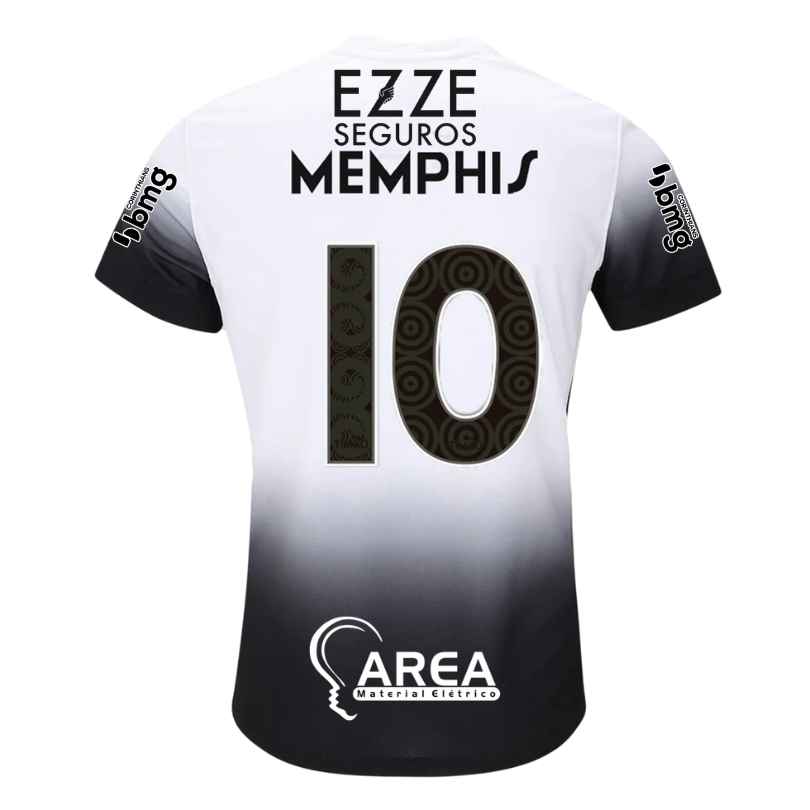 Camisa Corinthians 24/25 Home MEMPHIS #10 C/ Patrocínios