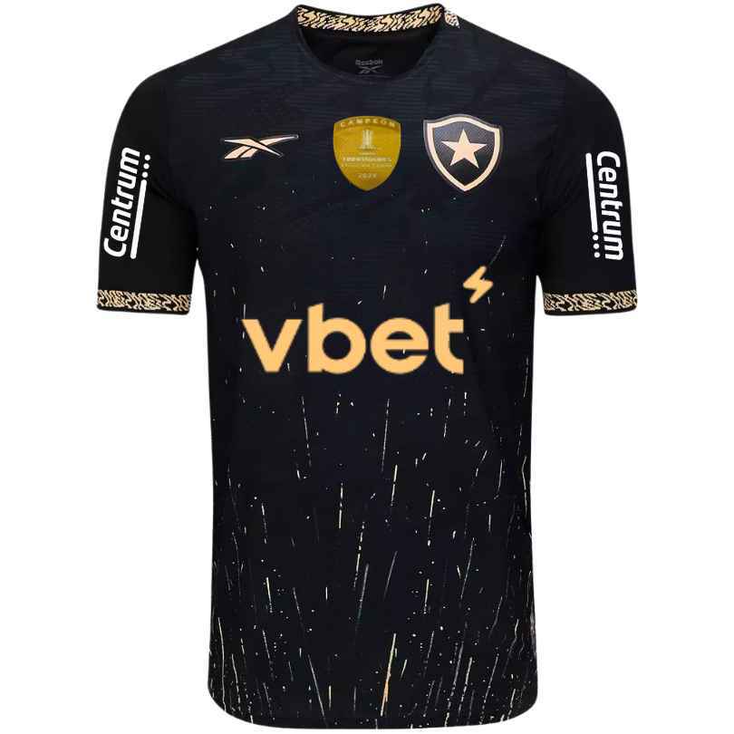 Camisa Botafogo 24/25 Away Patch Camp. Libertadores + Patrocínios