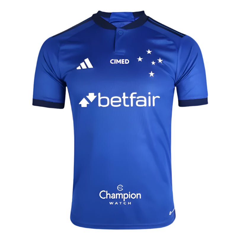 Camisa Cruzeiro 2023/24 Home Masculino C/ Patrocínios