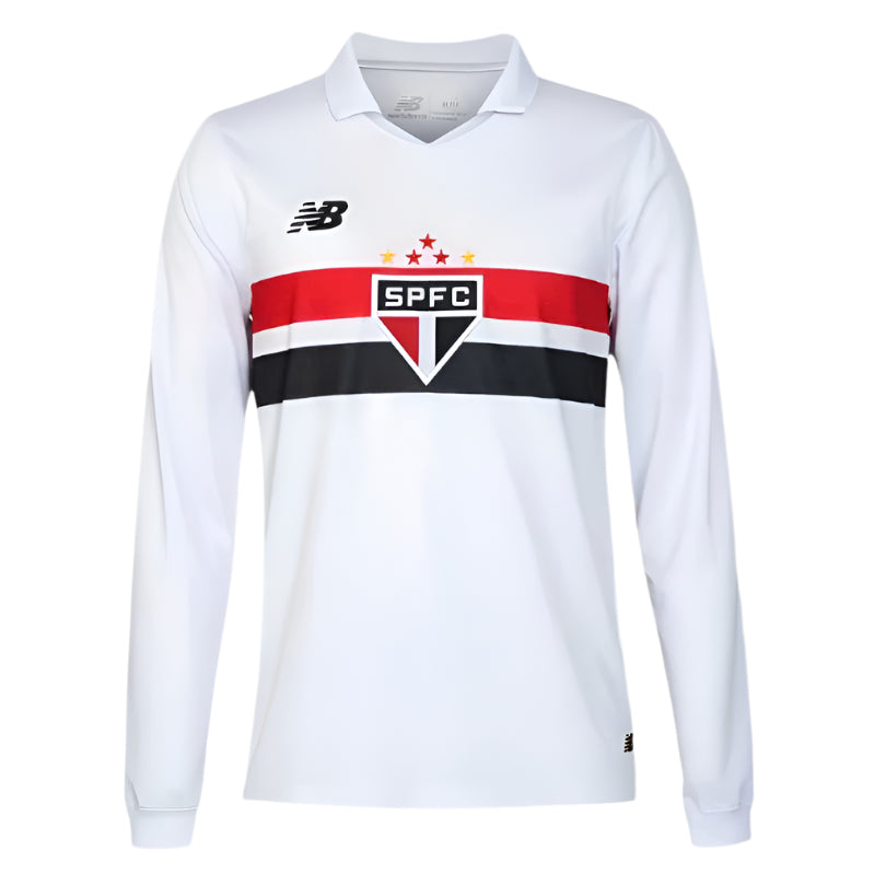 Camisa São Paulo 24/25 Home Manga Longa Torcedor Masculino