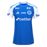 Camisa Cruzeiro 2025/26 Home Feminina C/ Patrocínios