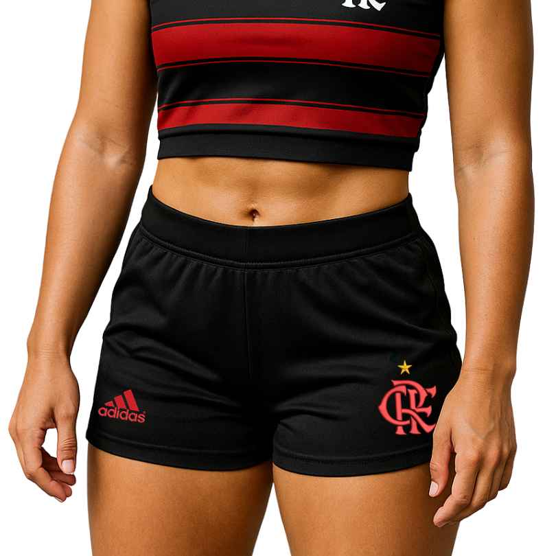 Short Feminino Flamengo 2025 Preto