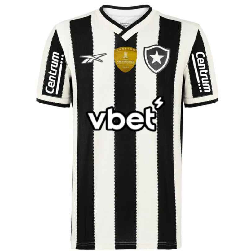 Camisa Botafogo 24/25 Home Patch Camp. Libertadores + Patrocínios