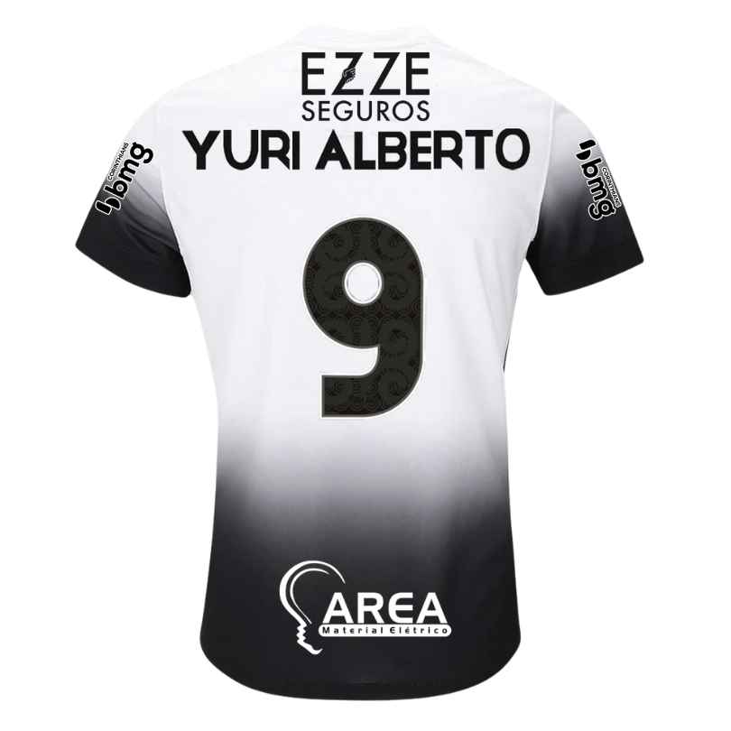 Camisa Corinthians 24/25 Home YURI ALBERTO #9 C/ Patrocínios