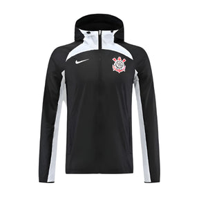 Corta-Vento Impermeável Corinthians Masculino Preto