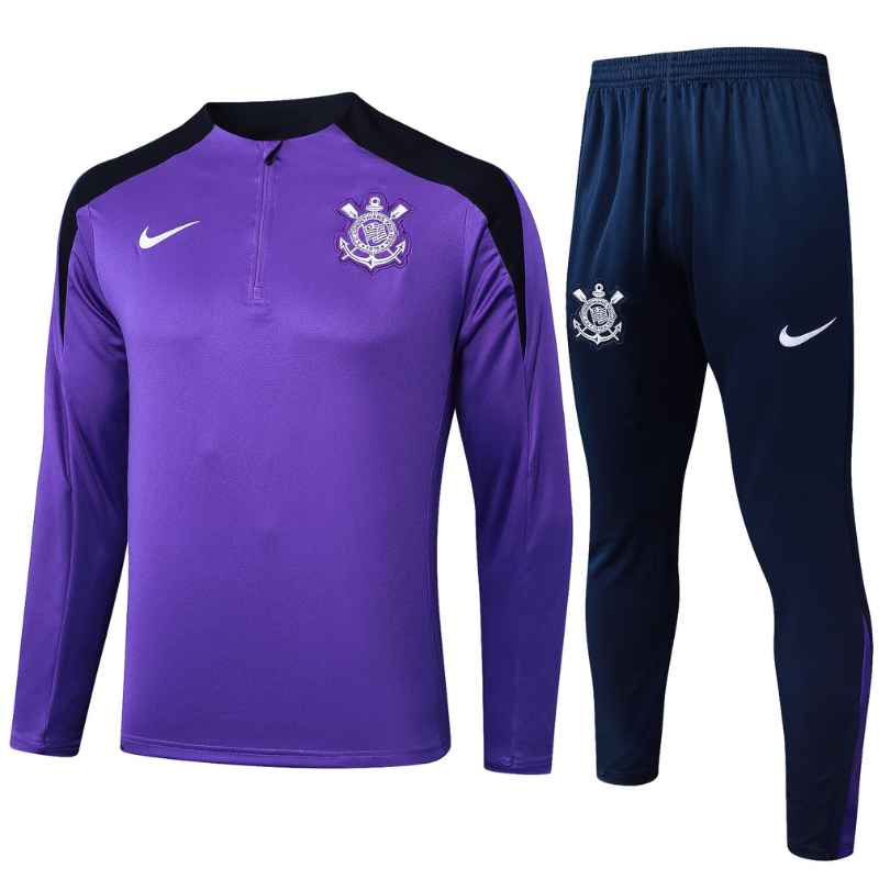 Kit Treino Corinthians 2025/26 II Masculino Roxo