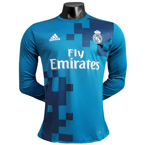 Camisa Real Madrid 17/18 Retrô Third Manga Longa Masculino