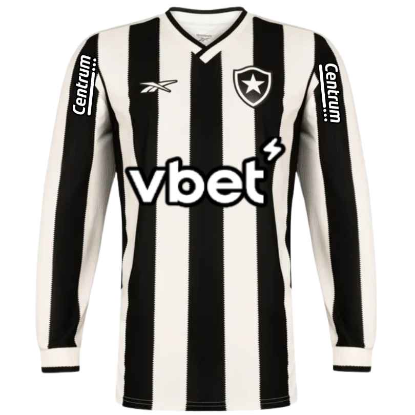 Camisa Botafogo 2024/25 Manga Longa C/ Patrocínios