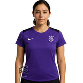 Camisa Corinthians 2025/26 Treino Roxa Feminina