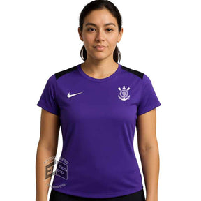 Camisa Corinthians 2025/26 Treino Roxa Feminina