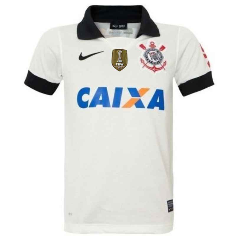 Camisa Corinthians 2013/14 Retrô Masculino c/ PATCH MUNDIAL