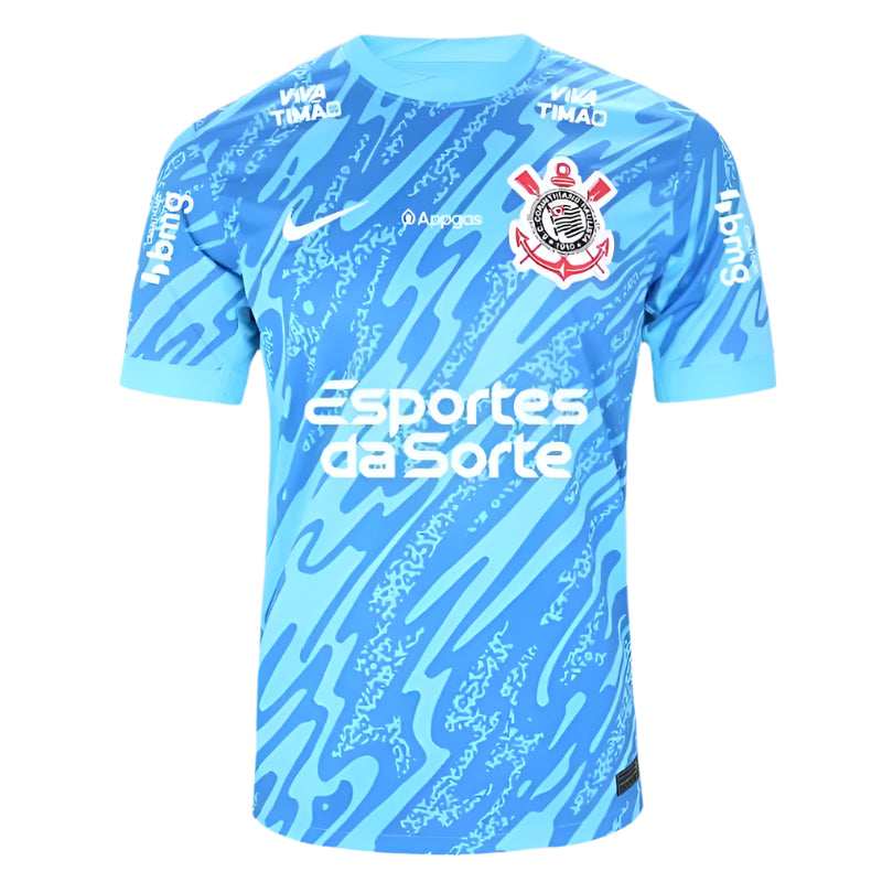 Camisa Corinthians 24/25 Goleiro II Masculino Torcedor C/ Patrocínios