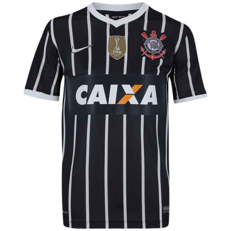Camisa Corinthians 2013/14 Away Retrô C/ Patch MUNDIAL 2012