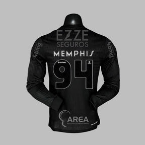 Camisa Corinthians Jogador 2024/25 Away Manga Longa C/ Patrocínios