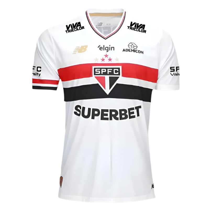 Camisa São Paulo 25/26 Home Torcedor Masculino C/ Patrocínios