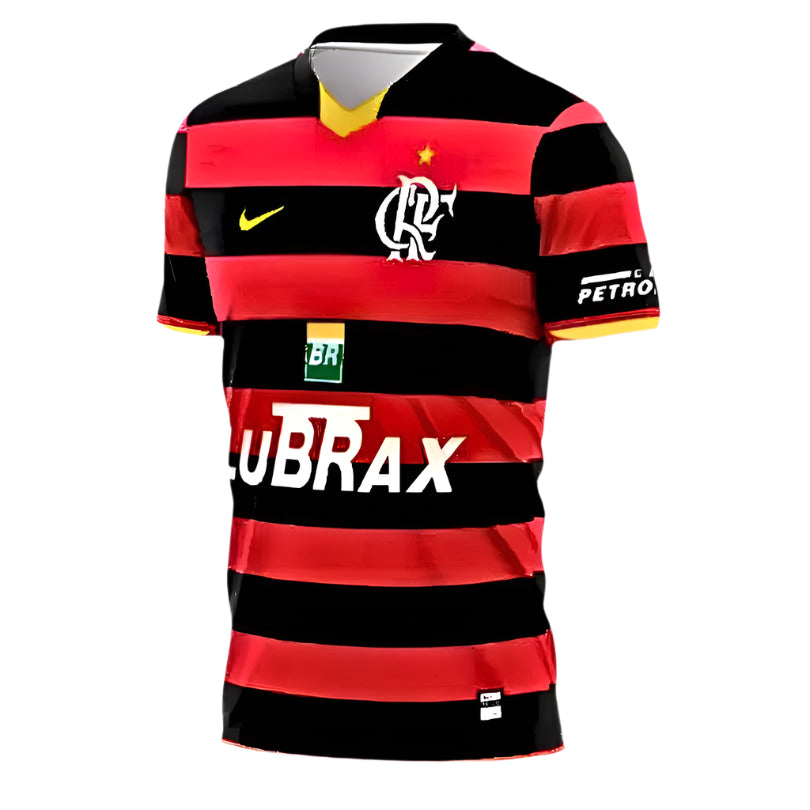 Camisa Flamengo Retrô 2008/09 Home Masculino C/ Patrocínios