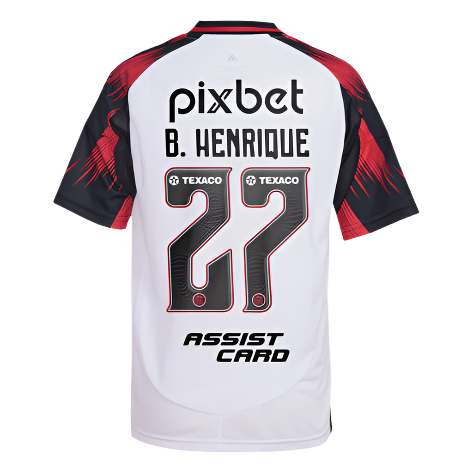 Camisa Flamengo 25/26 Away Torcedor B. Henrique 27 C/ Patrocínios