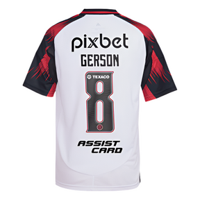 Camisa Flamengo 25/26 Away Torcedor Gerson 8 C/ Patrocínios