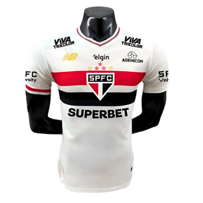 Camisa São Paulo Jogador 2025/26 Home Masculino C/ Patrocínios